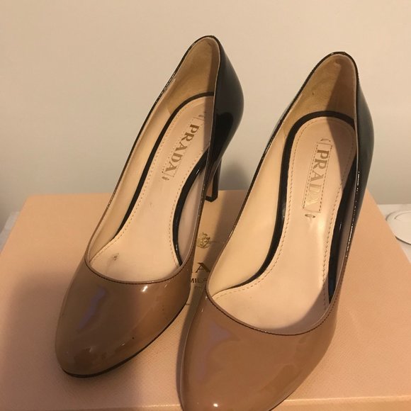 Prada Patent Leather Round-Toe Pumps | Size: 6.5 - Picture 3 of 7